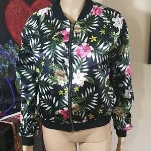 Atmosphere,‎ flower bomber jacket Sz M